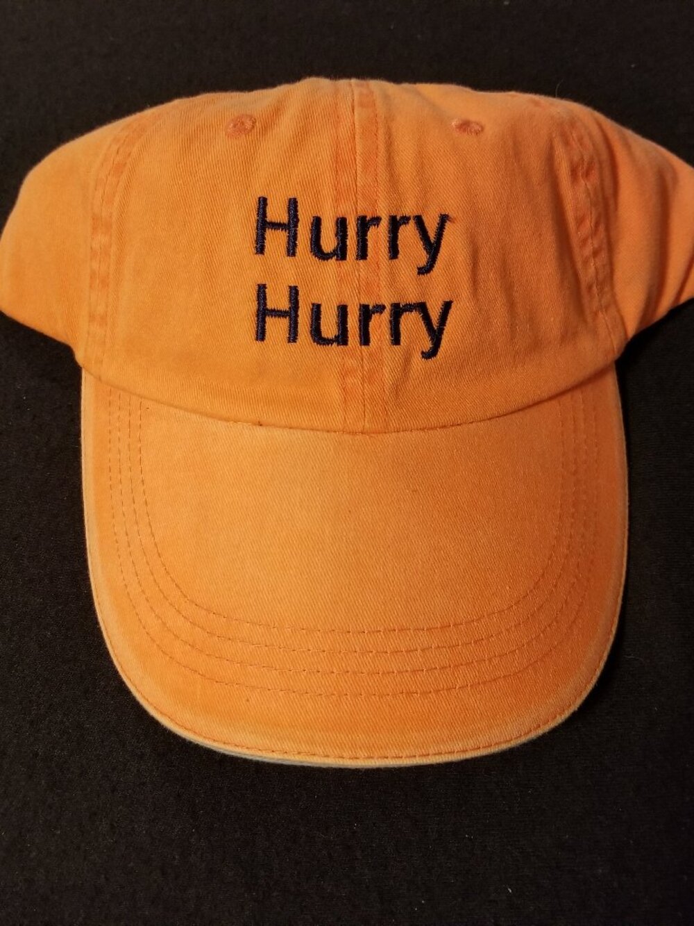 Hurry Hurry - Peyton Manning - Bronco Orange - Baseball Cap - Anvil - Adjustable